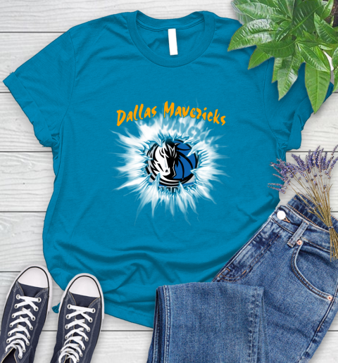 Dallas Mavericks NBA Basketball Rip Sports Women's T-Shirt 10