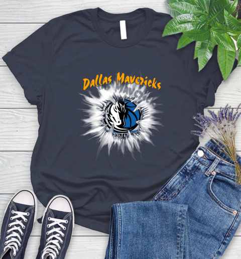 Dallas Mavericks NBA Basketball Rip Sports Women's T-Shirt 14