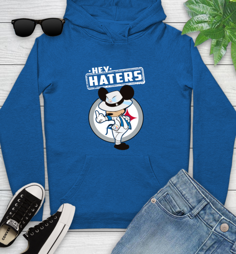 NFL Hey Haters Mickey Football Sports Pittsburgh Steelers Youth Hoodie 11