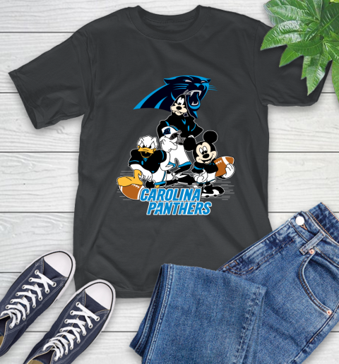 NFL Carolina Panthers Mickey Mouse Donald Duck Goofy Football Shirt T-Shirt