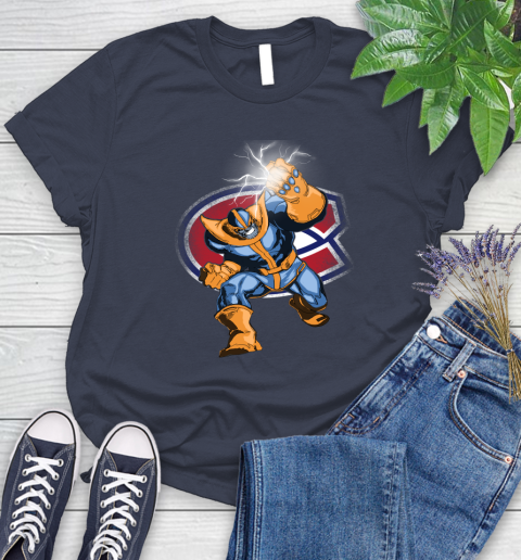 Montreal Canadiens NHL Hockey Thanos Avengers Infinity War Marvel Women's T-Shirt 14