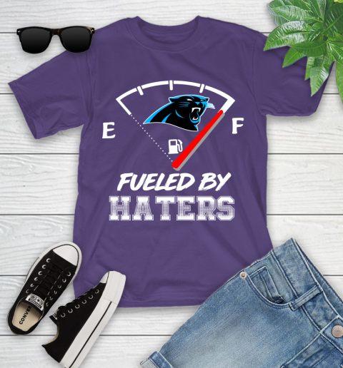 Carolina Panthers NFL Football Fueled By Haters Sports Youth T-Shirt 3