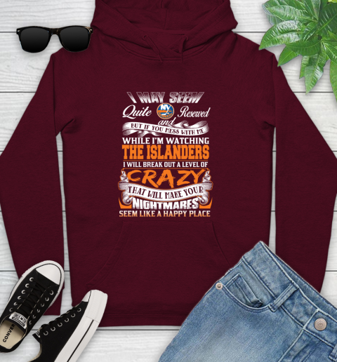 New York Islanders NHL Hockey Don't Mess With Me While I'm Watching My Team Youth Hoodie 7