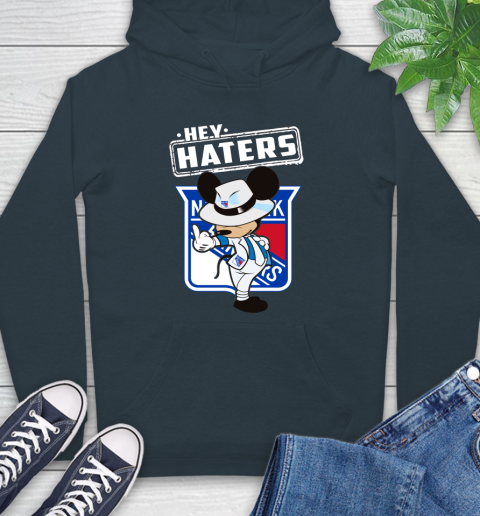 NHL Hey Haters Mickey Hockey Sports New York Rangers Hoodie 7