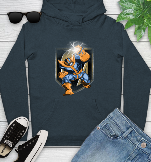 Vegas Golden Knights NHL Hockey Thanos Avengers Infinity War Marvel Youth Hoodie 10