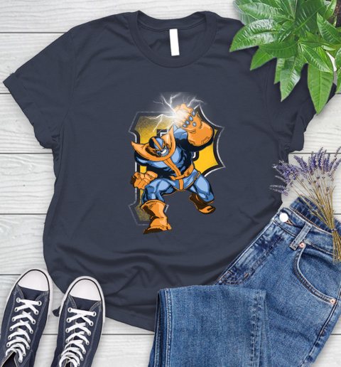 Pittsburgh Pirates MLB Baseball Thanos Avengers Infinity War Marvel Women's T-Shirt 14