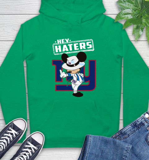NFL Hey Haters Mickey Football Sports New York Giants Hoodie 8
