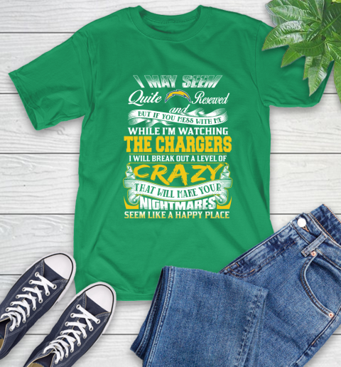 Los Angeles Chargers NFL Football Don't Mess With Me While I'm Watching My Team T-Shirt 7