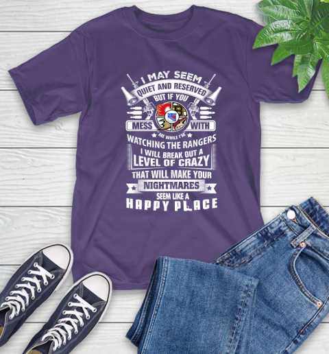 New York Rangers NHL Hockey Don't Mess With Me While I'm Watching My Team Sports T-Shirt 5