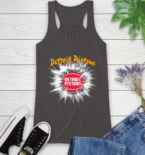 Detroit Pistons NBA Basketball Rip Sports Racerback Tank 11