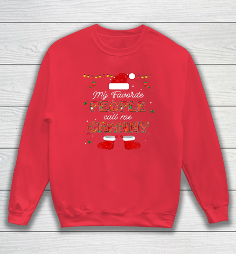 My Favorite People Call Me Granny Thanksgiving Christmas Sweatshirt 6