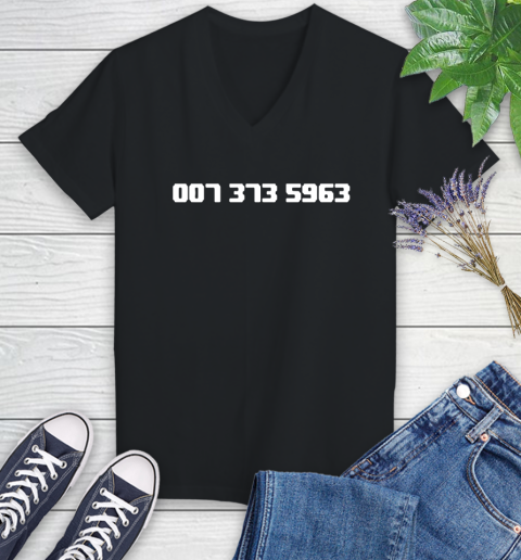 007 373 shirt Women's V-Neck T-Shirt