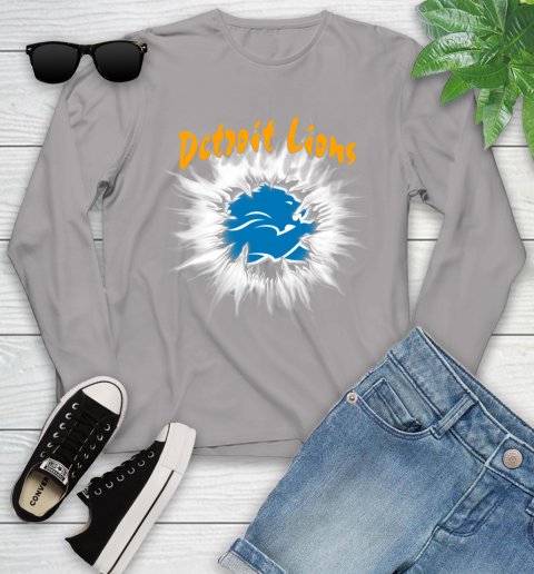 Detroit Lions NFL Football Adoring Fan Rip Sports Youth Long Sleeve 5