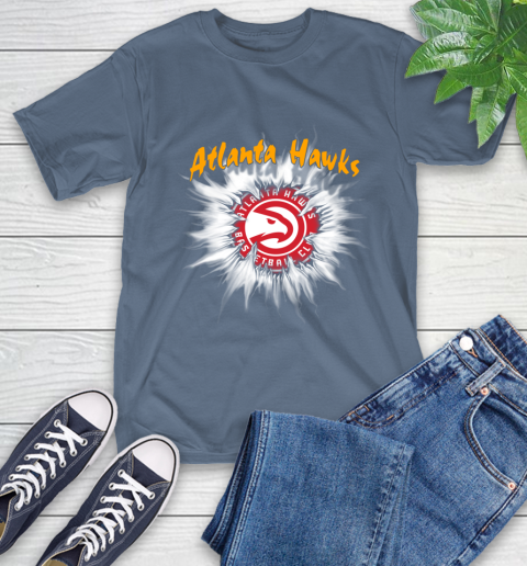 Atlanta Hawks NBA Basketball Rip Sports T-Shirt 8