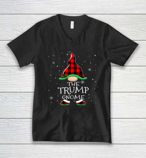 Trump Gnome Matching Family Group Christmas Party Pajama V-Neck T-Shirt