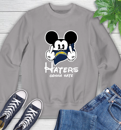 NFL Los Angeles Chargers Haters Gonna Hate Mickey Mouse Disney Football T Shirt Sweatshirt 5