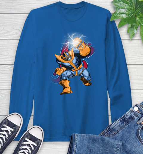 Atlanta Braves MLB Baseball Thanos Avengers Infinity War Marvel Long Sleeve T-Shirt 10