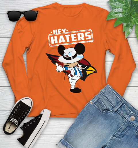 NFL Hey Haters Mickey Football Sports Arizona Cardinals Youth Long Sleeve 3