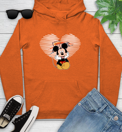 NBA Oklahoma City Thunder The Heart Mickey Mouse Disney Basketball Youth Hoodie 4