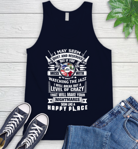 Utah Jazz NBA Basketball Don't Mess With Me While I'm Watching My Team Sports Tank Top 2