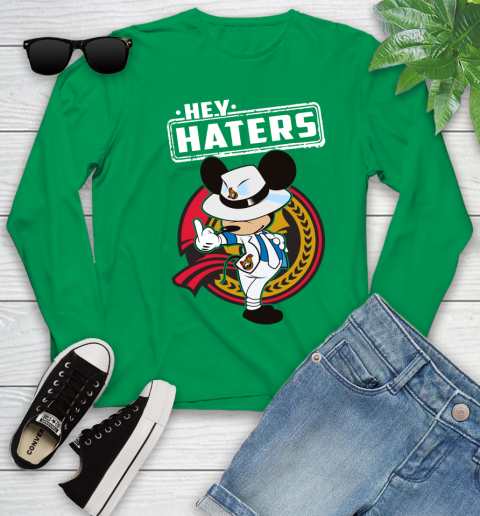 NHL Hey Haters Mickey Hockey Sports Ottawa Senators Youth Long Sleeve 7