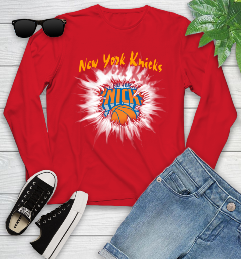 New York Knicks NBA Basketball Rip Sports Youth Long Sleeve 11