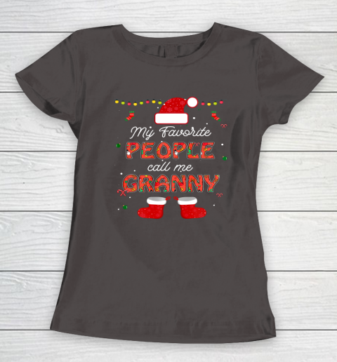 My Favorite People Call Me Granny Thanksgiving Christmas Women's T-Shirt 5