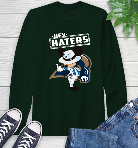 NFL Hey Haters Mickey Football Sports Los Angeles Rams Long Sleeve T-Shirt 7