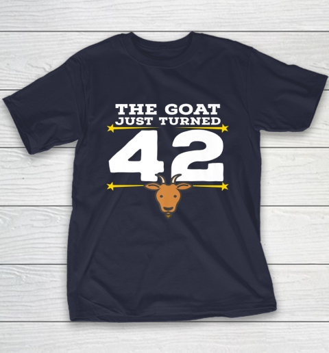 The Goat Just Turned 42 42nd Birthday Goat Youth T-Shirt 2