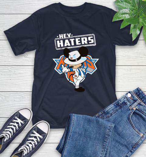 NBA Hey Haters Mickey Basketball Sports New York Knicks T-Shirt 3