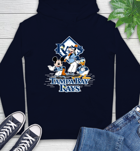 MLB Tampa Bay Rays Mickey Mouse Donald Duck Goofy Baseball T Shirt Hoodie 3