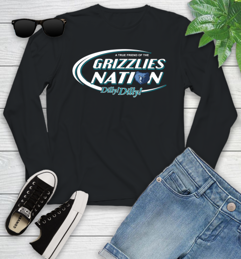NBA A True Friend Of The Memphis Grizzlies Dilly Dilly Basketball Sports Youth Long Sleeve