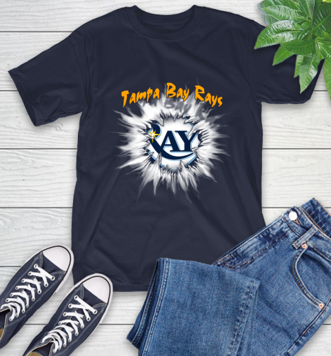 Tampa Bay Rays MLB Baseball Adoring Fan Rip Sports T-Shirt 3