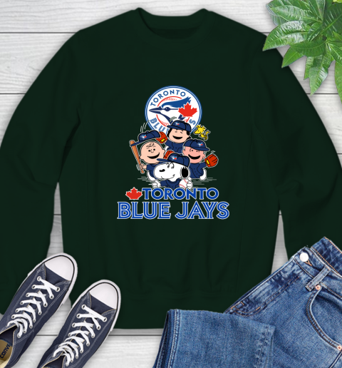 MLB Toronto Blue Jays Snoopy Charlie Brown Woodstock The Peanuts Movie Baseball T Shirt_000 Sweatshirt 12