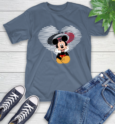 NHL Carolina Hurricanes The Heart Mickey Mouse Disney Hockey T-Shirt 8