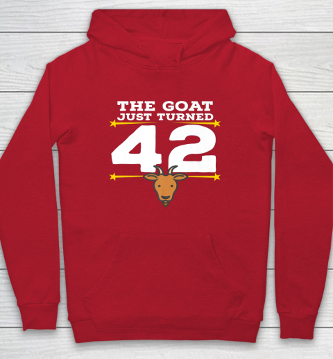 The Goat Just Turned 42 42nd Birthday Goat Hoodie 7