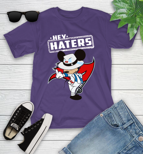 NFL Hey Haters Mickey Football Sports Tampa Bay Buccaneers Youth T-Shirt 3