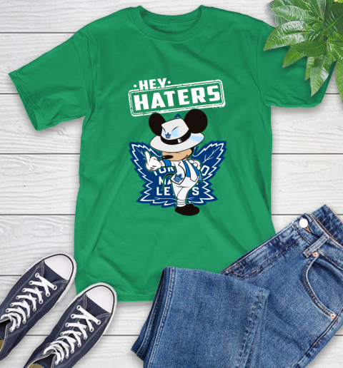 NHL Hey Haters Mickey Hockey Sports Toronto Maple Leafs T-Shirt 7
