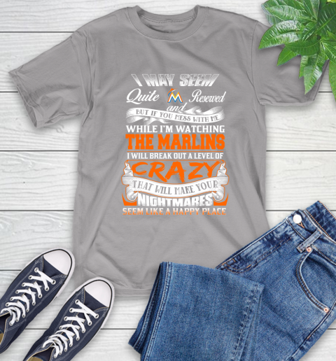 Miami Marlins MLB Baseball Don't Mess With Me While I'm Watching My Team T-Shirt 6