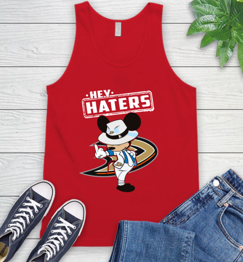 NHL Hey Haters Mickey Hockey Sports Anaheim Ducks Tank Top 5