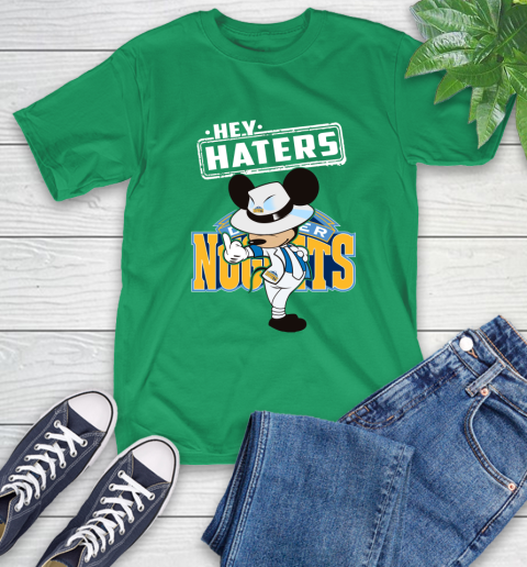 NBA Hey Haters Mickey Basketball Sports Denver Nuggets T-Shirt 7