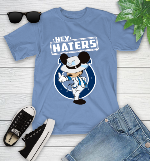 NFL Hey Haters Mickey Football Sports Indianapolis Colts Youth T-Shirt 15