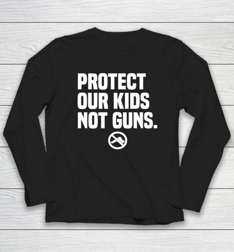 Wear Orange Protect Our Kids Not Guns Shirt End Gun Violence Long Sleeve T-Shirt - Image 3