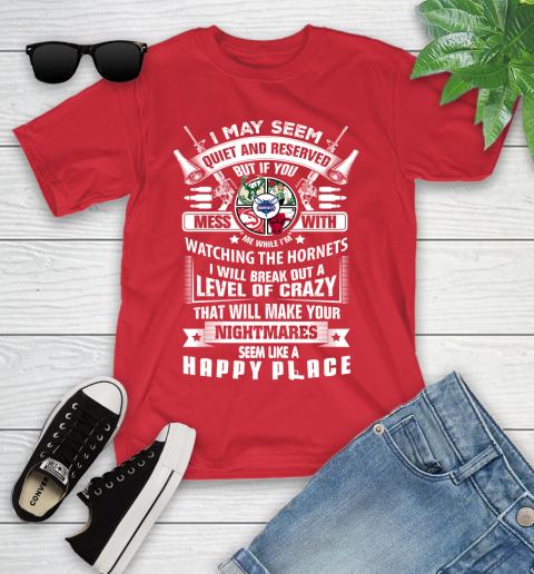 Charlotte Hornets NBA Basketball Don't Mess With Me While I'm Watching My Team Sports Youth T-Shirt 13