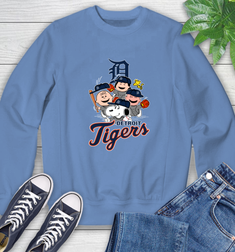 MLB Detroit Tigers Snoopy Charlie Brown Woodstock The Peanuts Movie Baseball T Shirt Sweatshirt 11