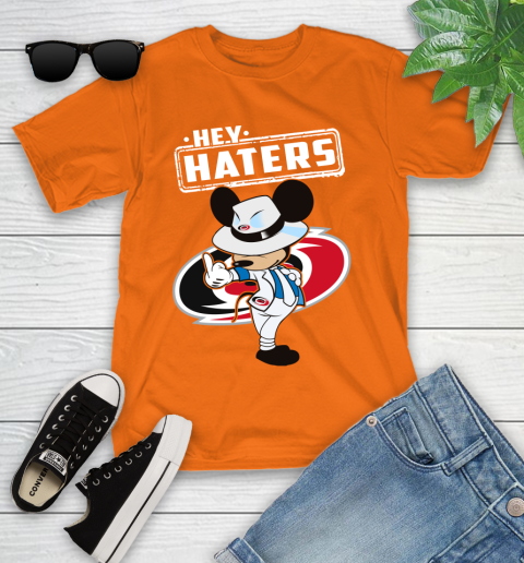 NHL Hey Haters Mickey Hockey Sports Carolina Hurricanes Youth T-Shirt 9