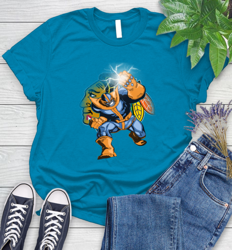 Chicago Blackhawks NHL Hockey Thanos Avengers Infinity War Marvel Women's T-Shirt 10