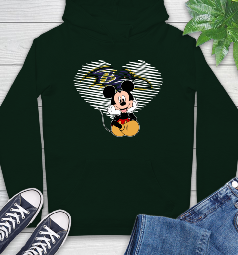 NFL Baltimore Ravens The Heart Mickey Mouse Disney Football T Shirt_000 Hoodie 12