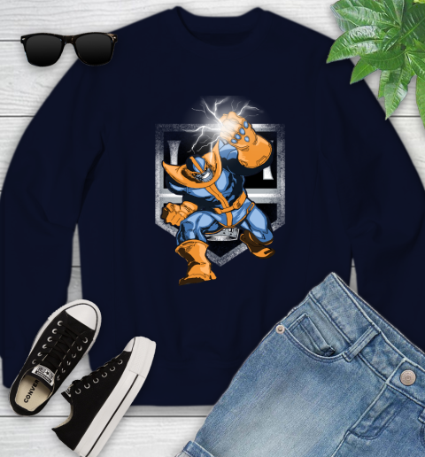 Los Angeles Kings NHL Hockey Thanos Avengers Infinity War Marvel Youth Sweatshirt 2