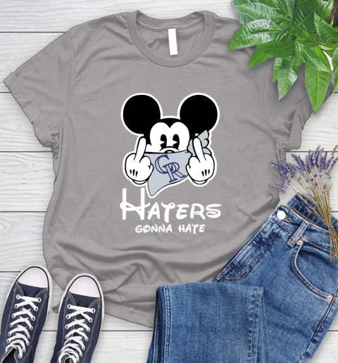 MLB Colorado Rockies Gonna Hate Mickey Mouse Disney Baseball T Shirt_000 Women's T-Shirt 5